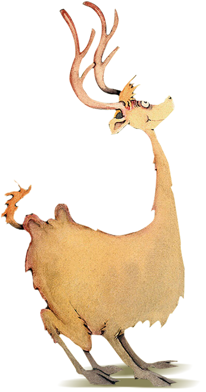 Deer illustration by Dr. Seuss