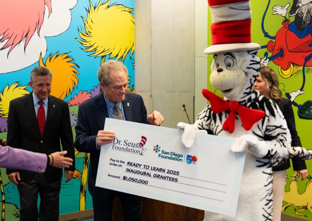 Brian Schottlaender and Cat in the Hat